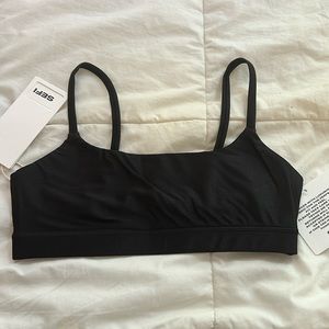 Sefi Sparkle Black Sports Bra | XS